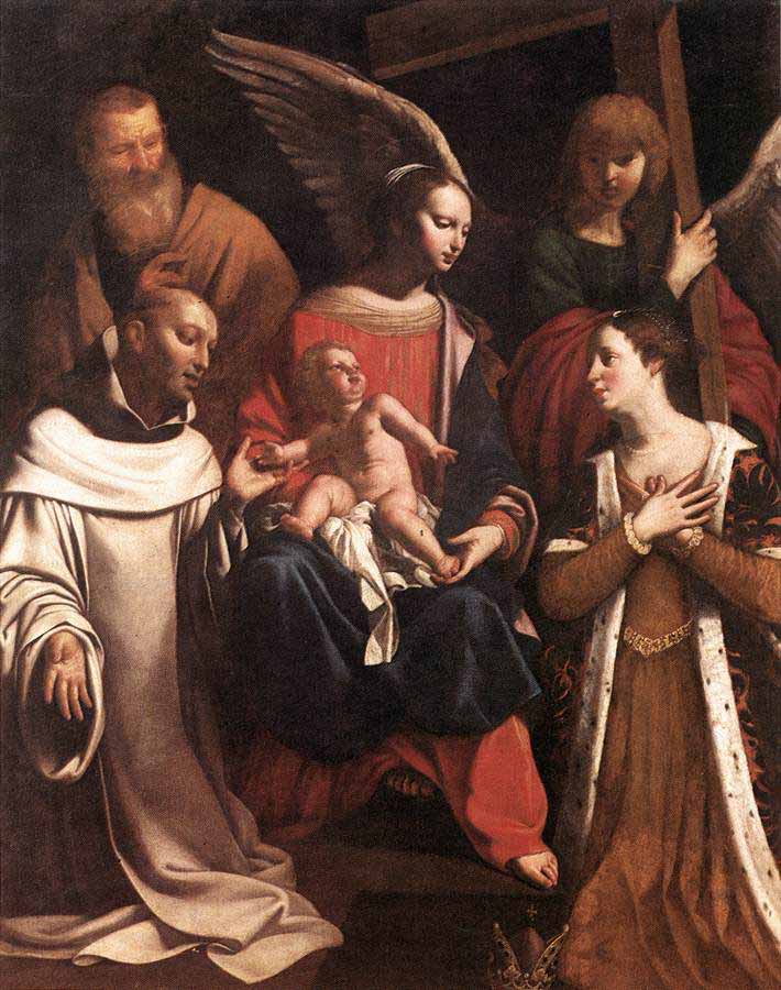 Holy Family with St Bruno and St Helena